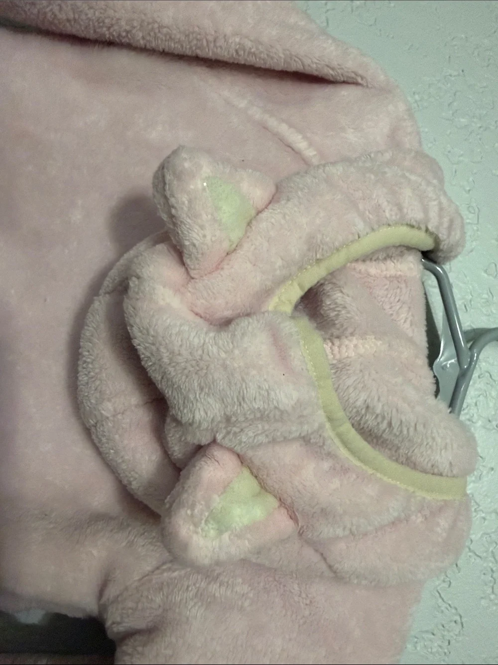 Columbia Light Pink and Cream Plush Hooded Jacket